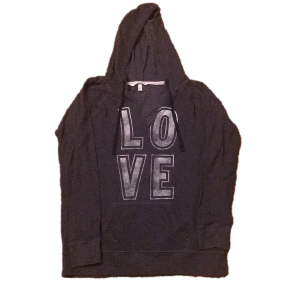 Small Gray Victoria’s Secret Love Sweatshirt